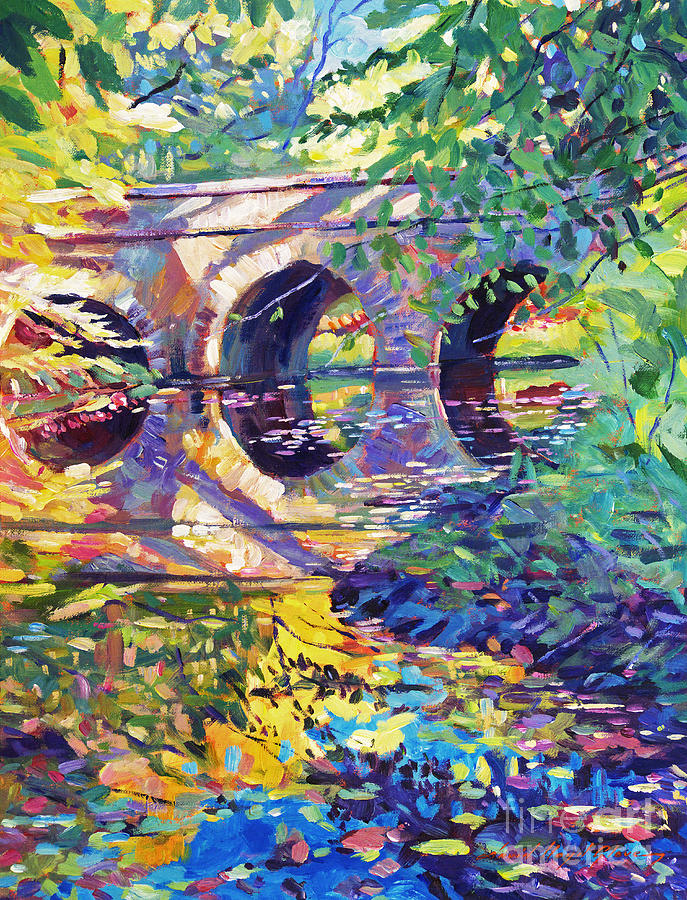 Impressionism Painting - Stone Footbridge by David Lloyd Glover
