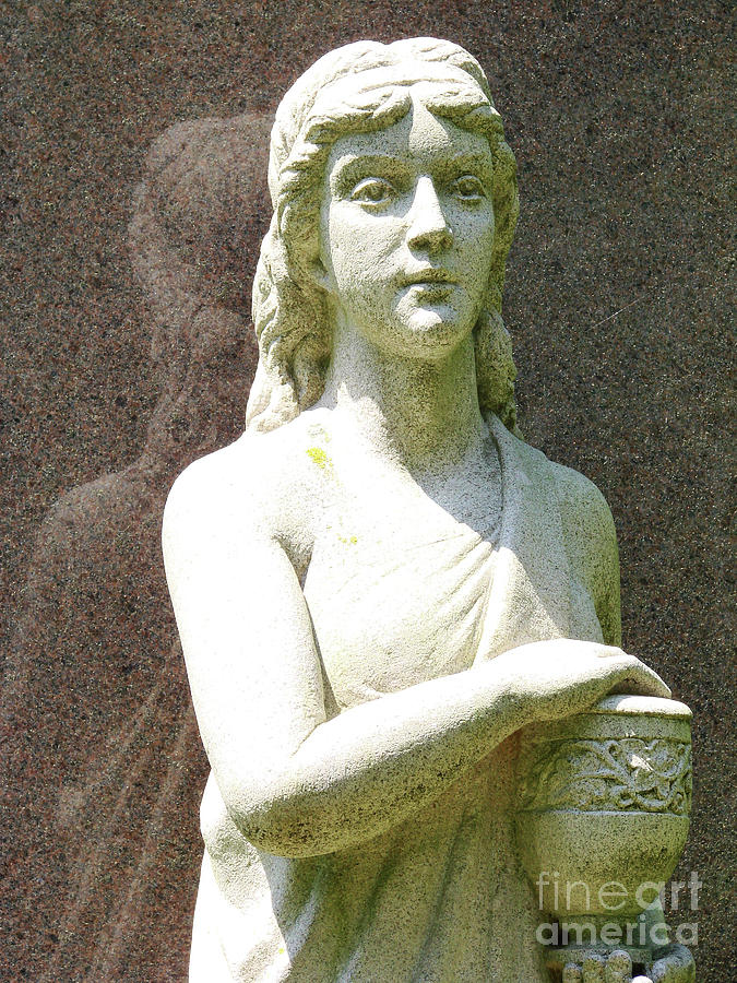 Statue Photograph - Stone Girl by Mark Holbrook
