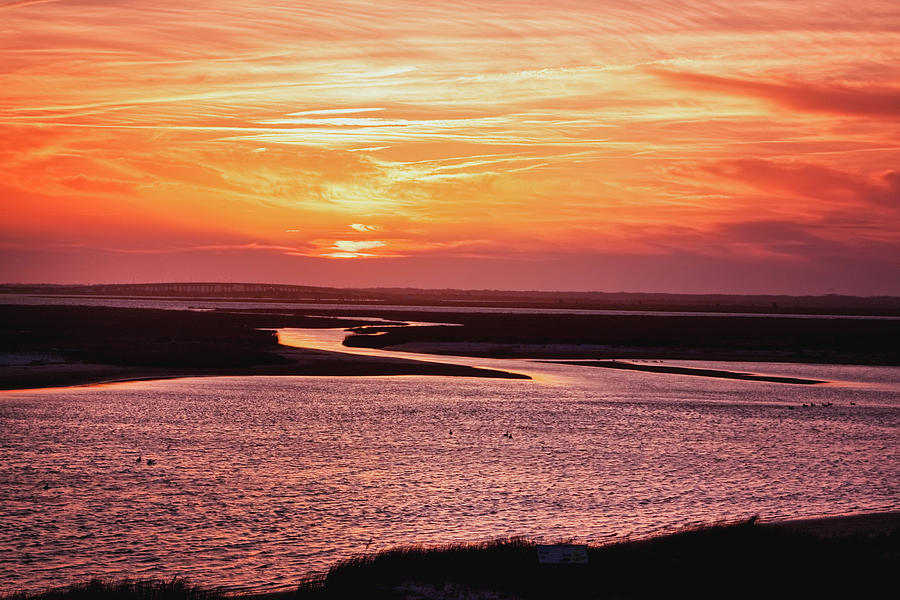 Stone Harbor Sunset Photograph by Tom Singleton