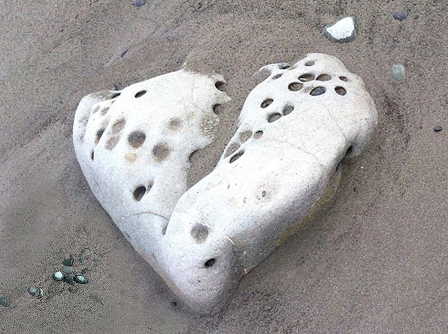 Stone heart Photograph by Alison Stein