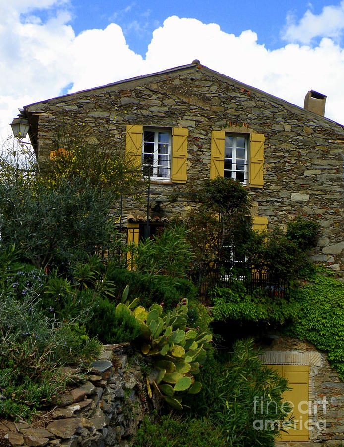 Provence Photograph - Stone House in Provence by Lainie Wrightson