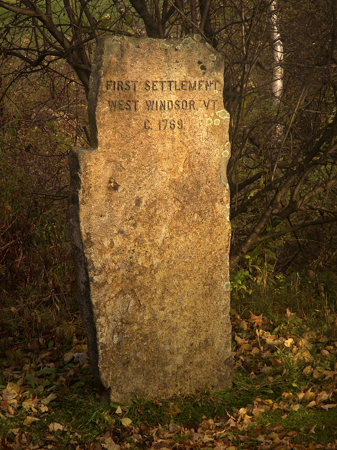 Stone Marker Photograph by Nancy Griswold