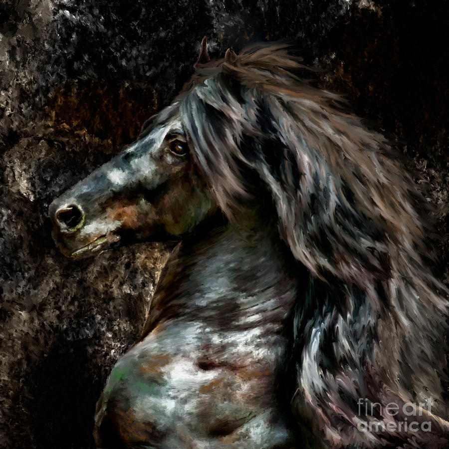 Horse Photograph - Stone Stallion by Patty Hallman