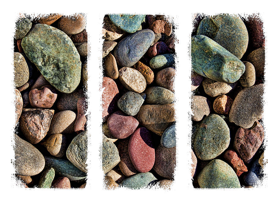 Stone Triptych 3 Photograph by Kelley King
