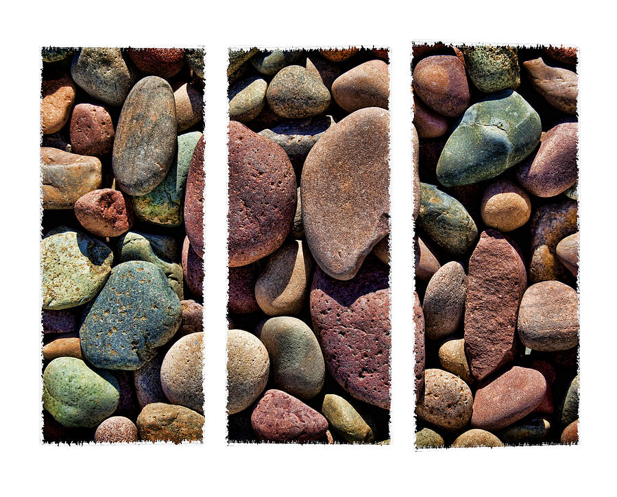 Stone Triptych Photograph by Kelley King