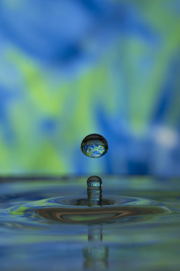 Water Photograph - Stopped Drop by Heather Reeder