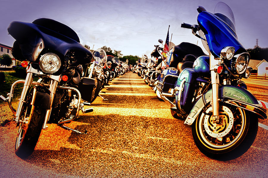 Stopping By Harley Davidson Photograph by Kelly Reber