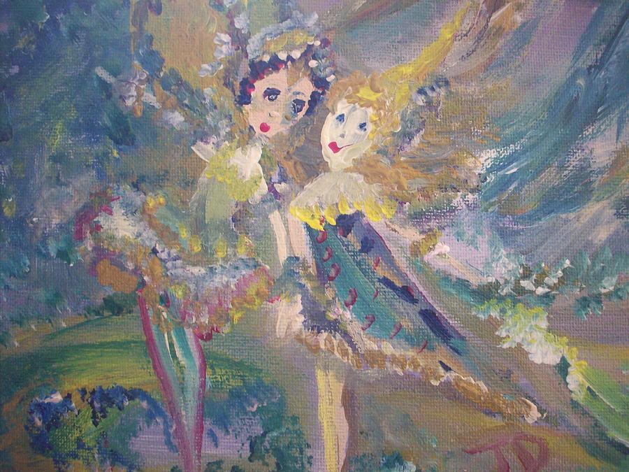 Storm and the fairy from the Golden court Painting by Judith Desrosiers