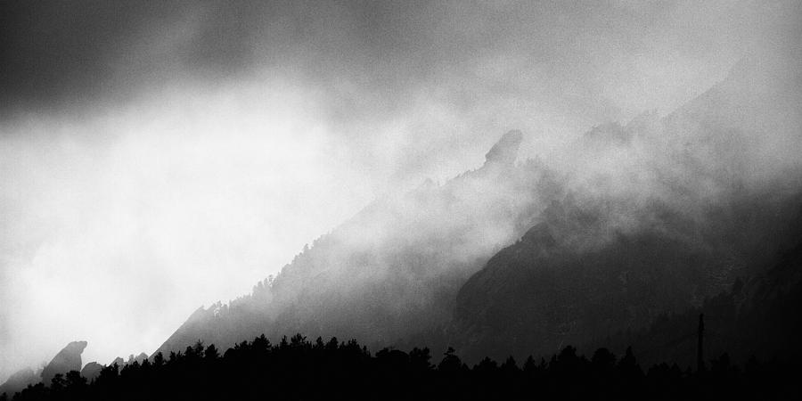Mountain Photograph - Storm at the flat irons by Joseph Deats