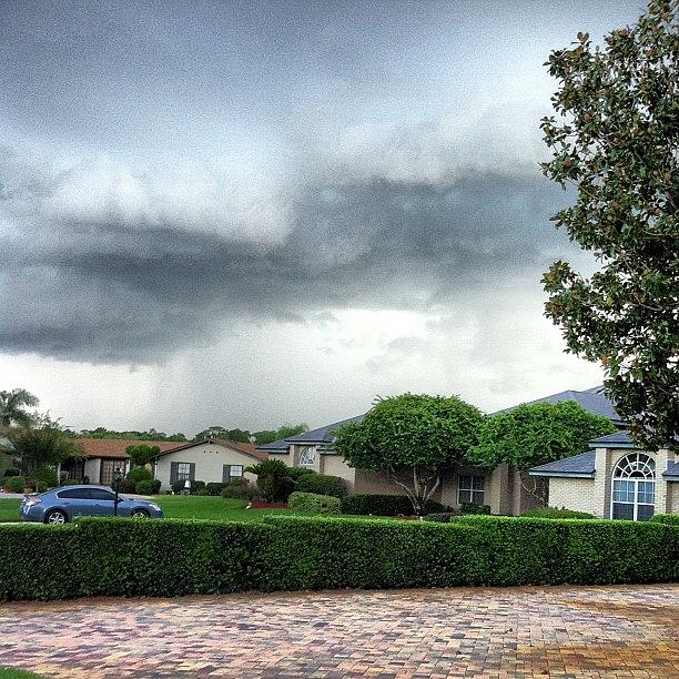 Orlando Photograph - #storm #clouds #cloudy #grey #blue by Brittany Hoffman