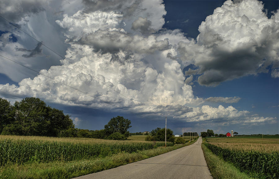 STORM CLOUDS IN THE COUNTRY an HDR No. 2 Photograph by Janice Adomeit