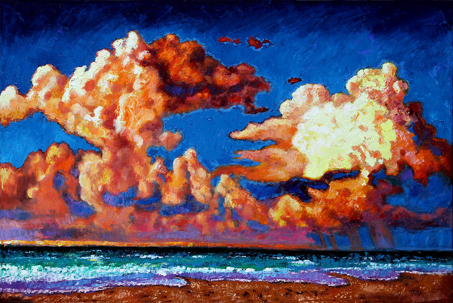 Storm Clouds Over Florida Painting by John Lautermilch