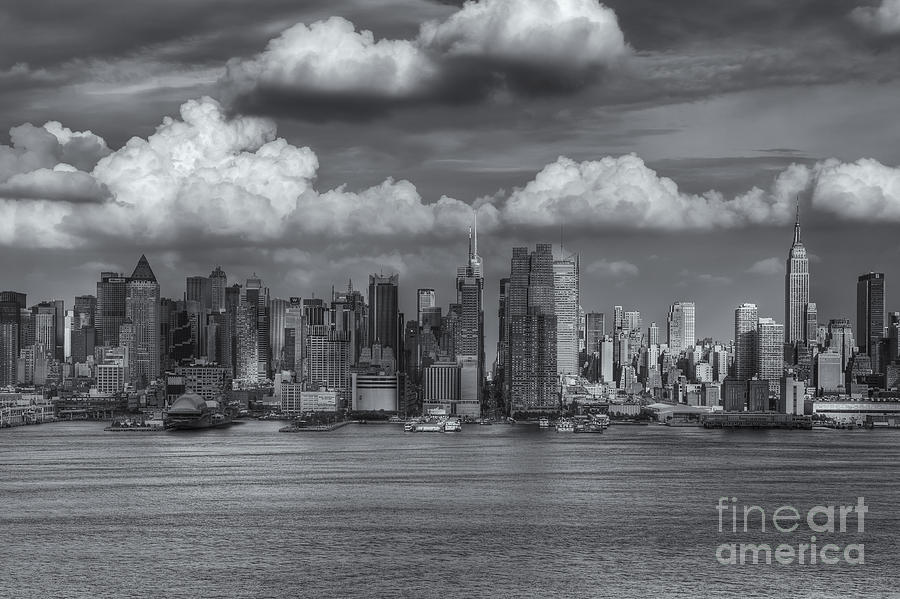 Storm Clouds Over New York City I Photograph by Clarence Holmes