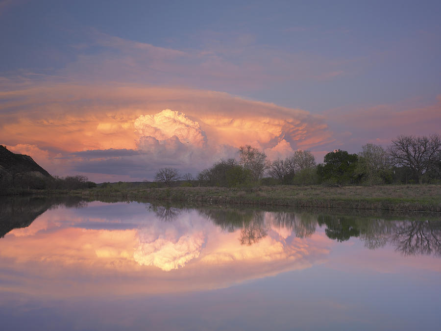 Storm Clouds Over South Llano River Photograph by Tim Fitzharris