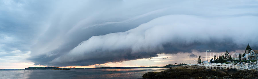 Storm Front At Sunset Photograph by Ted Kinsman