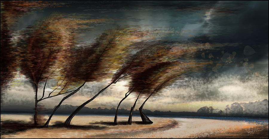 Landscape Digital Art - Storm In My Head by Zdralea Ioana