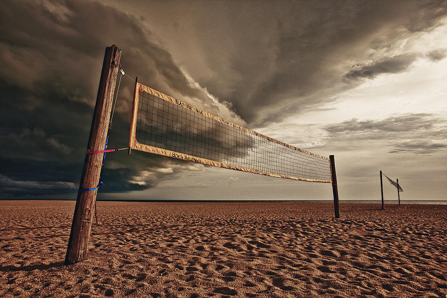 Volley Ball Net Photograph by Skip Nall