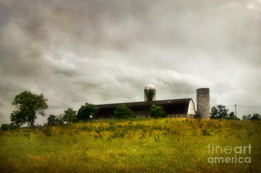 Summer Photograph - Storm over a Barn by Susan Isakson
