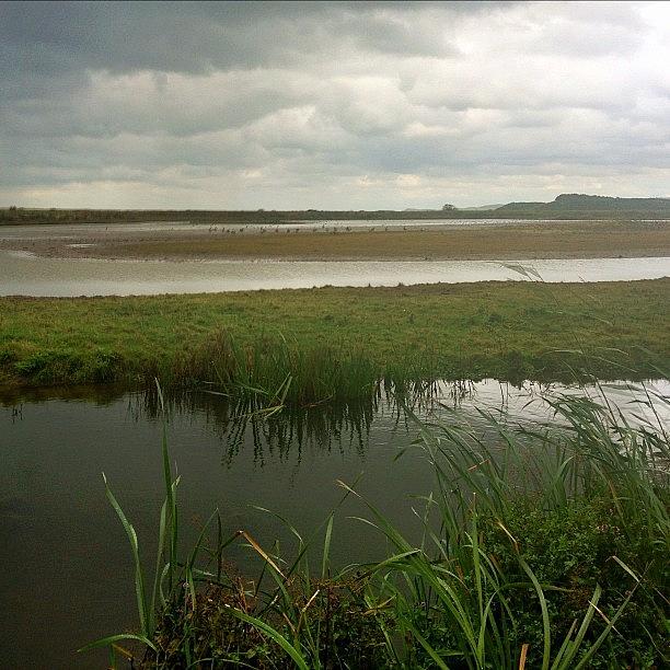 Nature Photograph - Storm Over Cley Marshes #iphoneography by Dave Lee