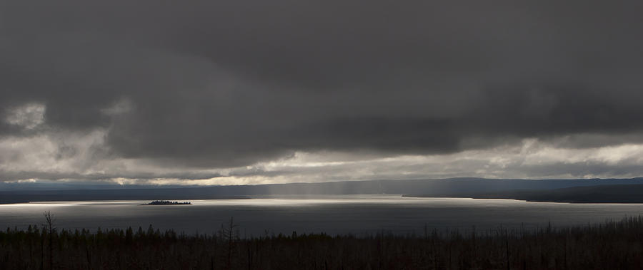 Storm Over Yellowstone Lake Photograph by J L Woody Wooden