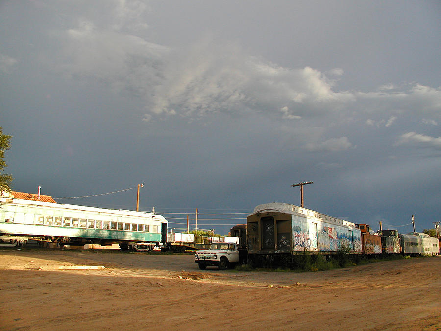 Storm Sky over the Old Railyard Photograph by Kathleen Grace