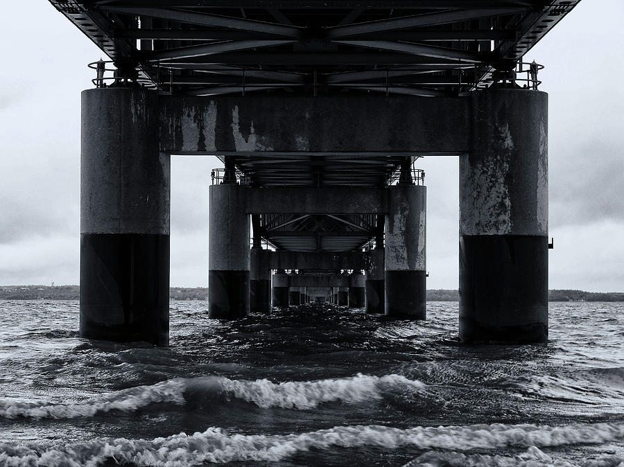 Storm Under the Bridge Photograph by Rachel Cohen