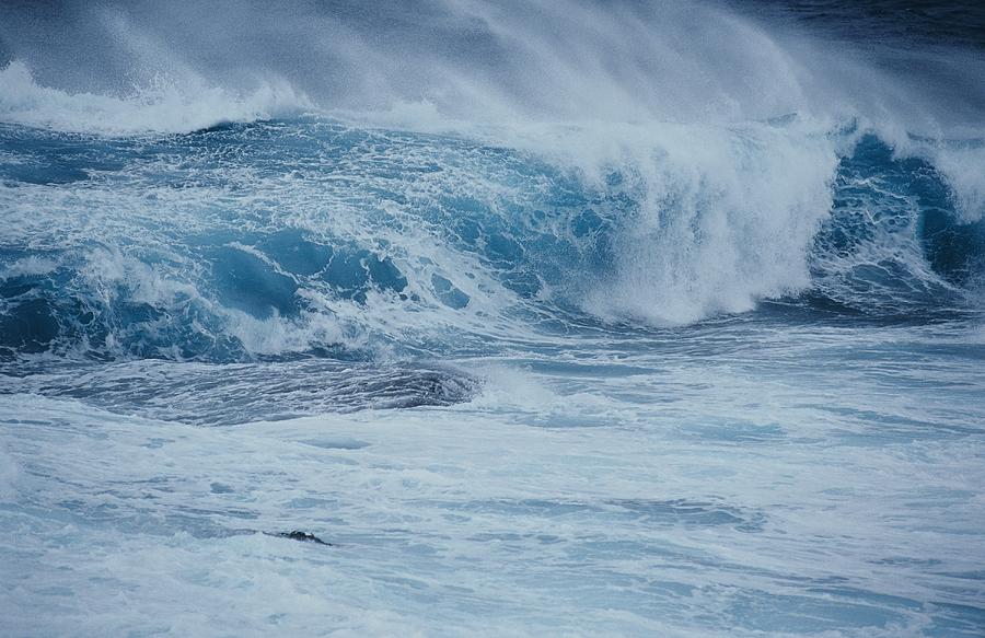 Storm Waves Crash On Rocks At Green Photograph by Jason Edwards