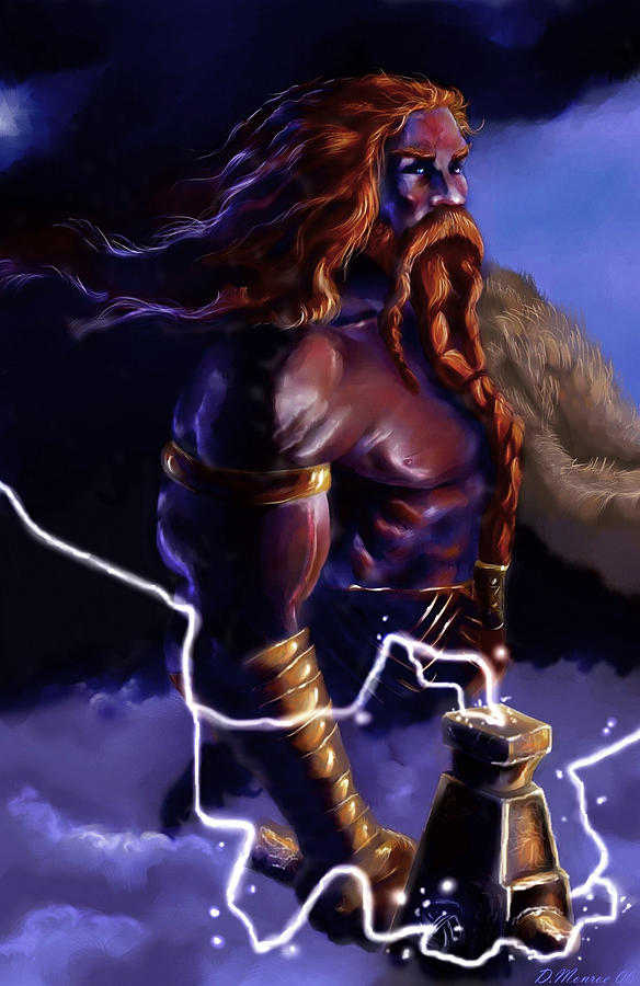 Stormgod Digital Art By Daniel Monroe