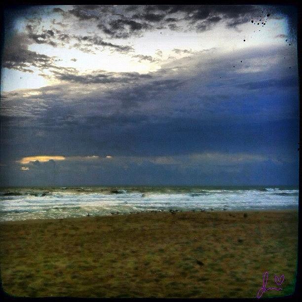 Summer Photograph - Storms A Brewin #beach #florida #summer by Jenni Pixl