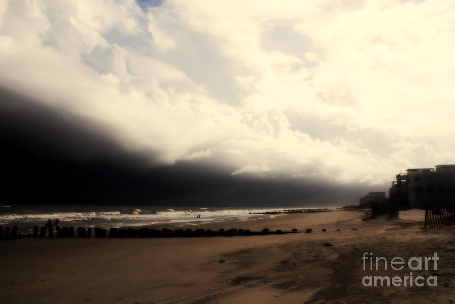 Stormy Beach at the Coast of South Carolina Photograph by Susanne Van Hulst