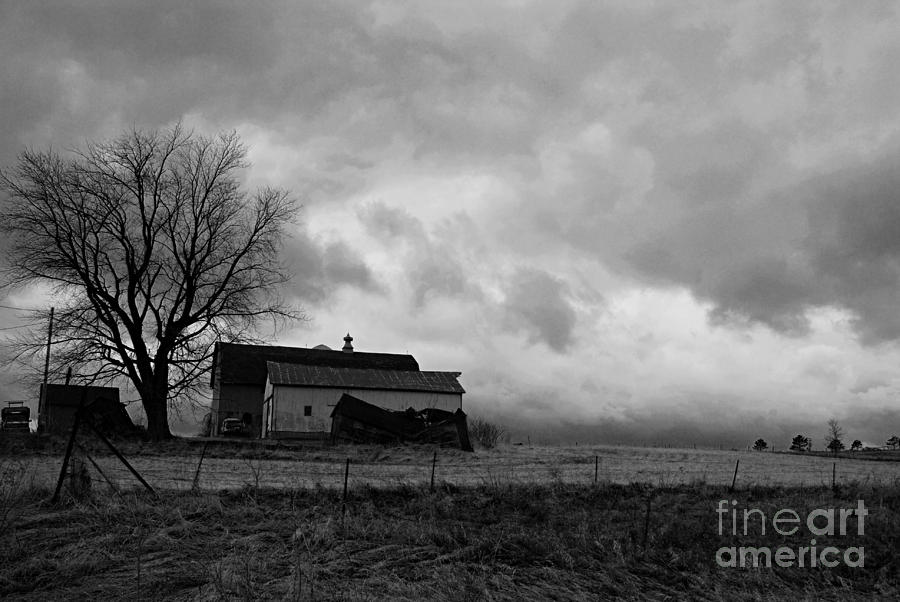 Nature Photograph - Stormy Day on the Farm by Larry Ricker