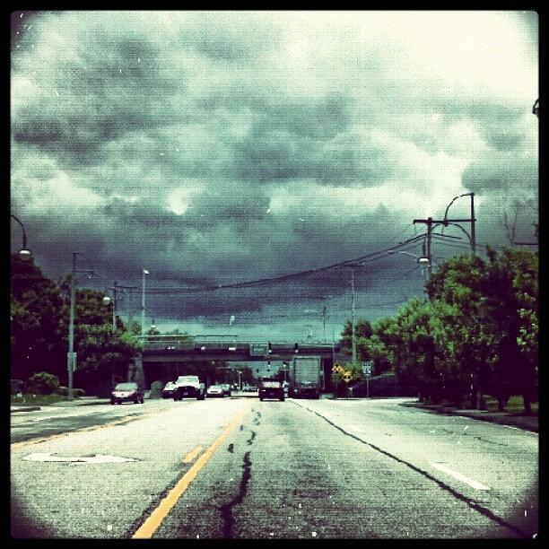 Rhodeisland Photograph - Stormy Skies Ahead #warwickri by Kym Fitzie