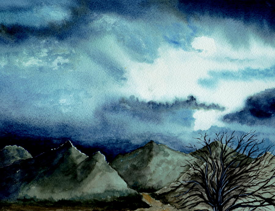 Stormy Skies Painting by Brenda Owen