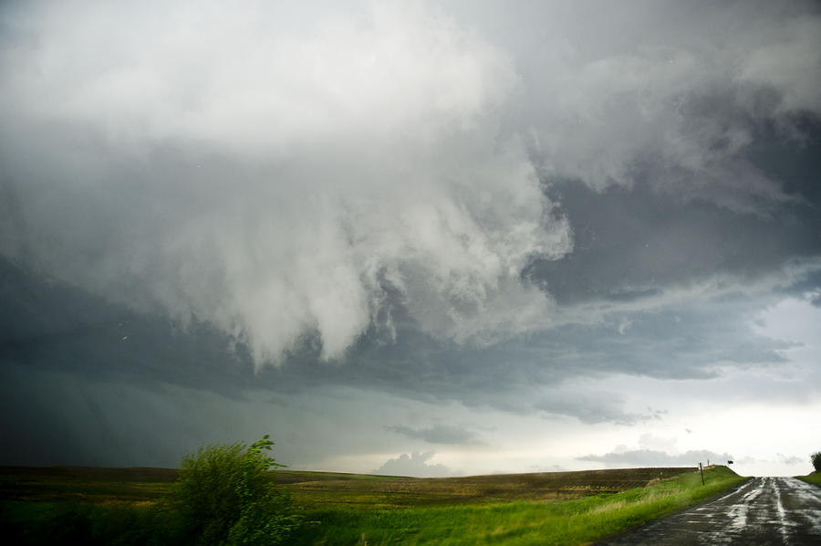 Farm Photograph - Stormy Sky Funnels by Jennifer Brindley