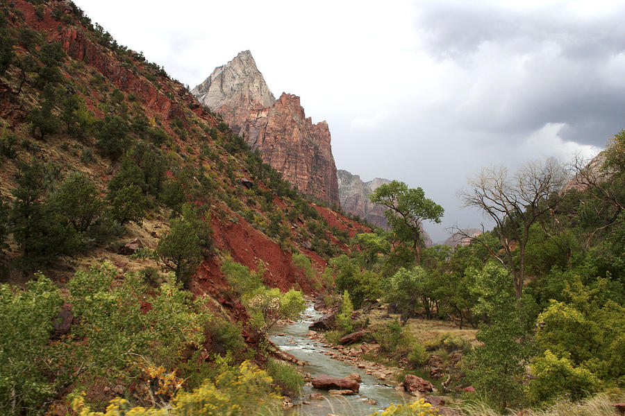 Stormy Sky in Zion Photograph by Patricia Haynes
