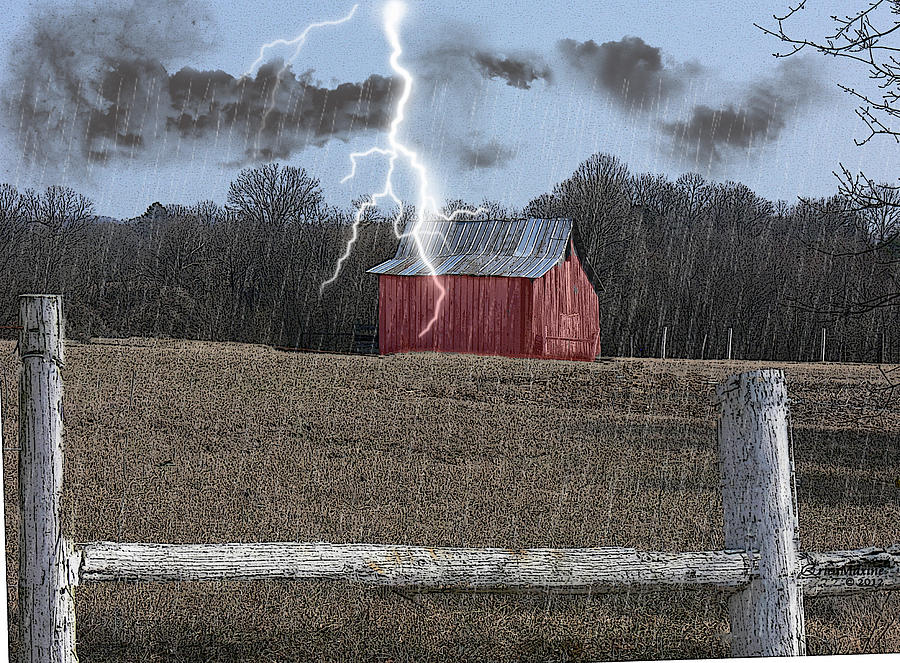 Barn Photograph - Stormy Weather by Ericamaxine Price
