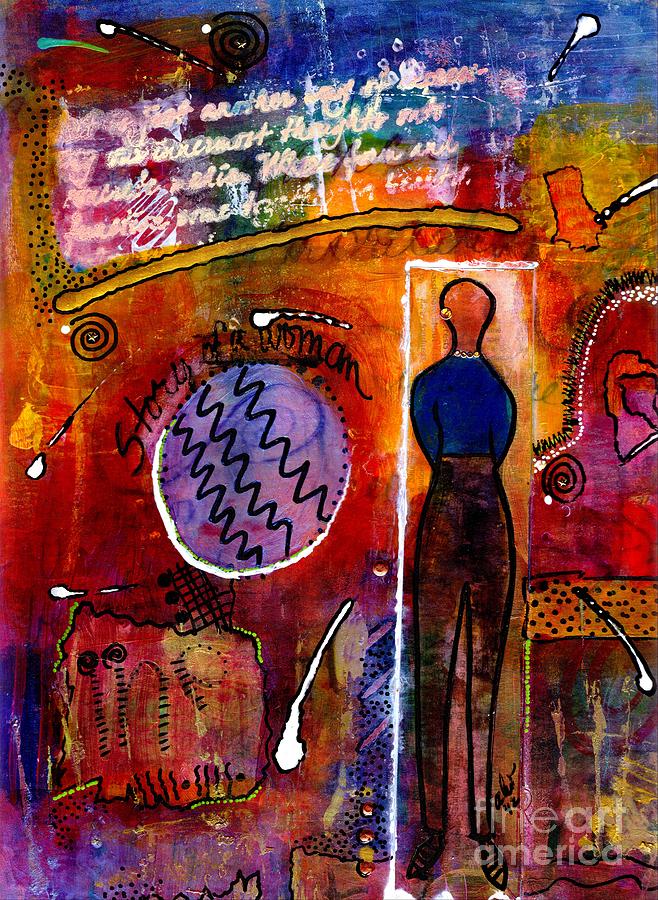 Story of a Woman Mixed Media by Angela L Walker