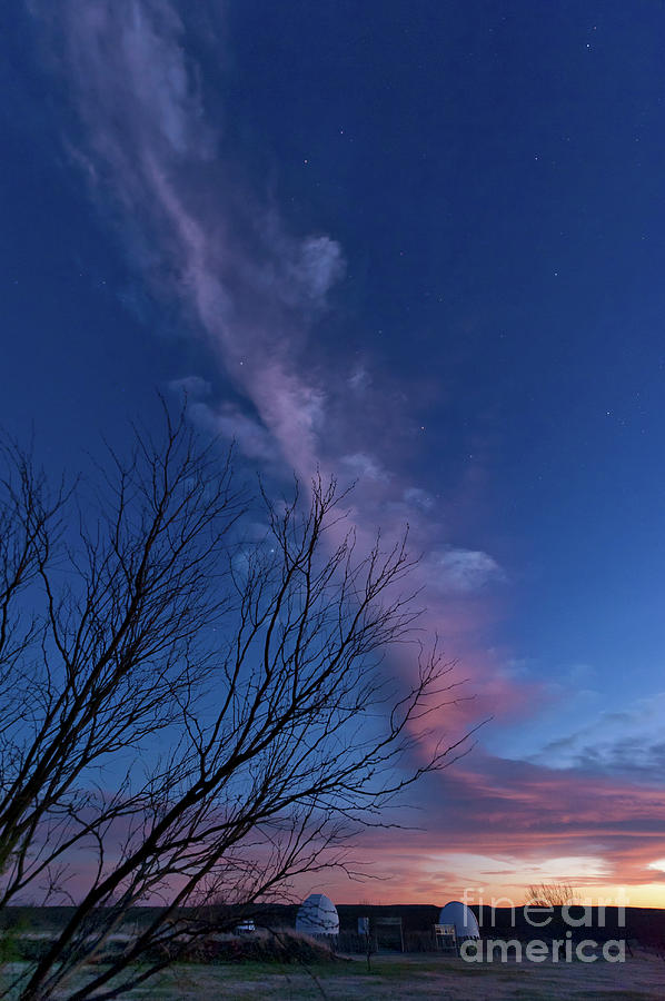 Strange Cloud Over Observatories Photograph by John Davis Pixels