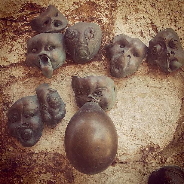 Strange Faces In The Rocks (croatia) Photograph by Rob Jewitt