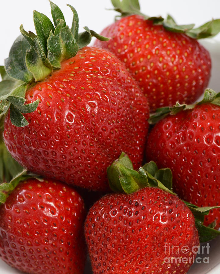 Strawberries Photograph by Photo Researchers, Inc.