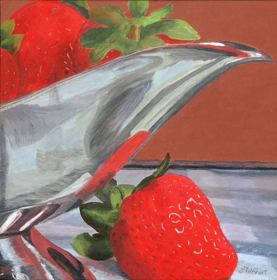 Strawberry Painting - Strawberry Season by Lynne Reichhart