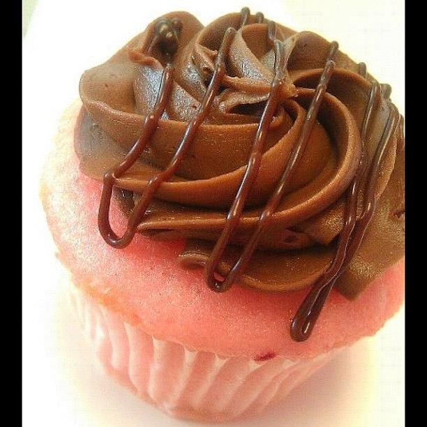 Strawberry With Chocolate Buttercream Photograph by Andrea Stocker