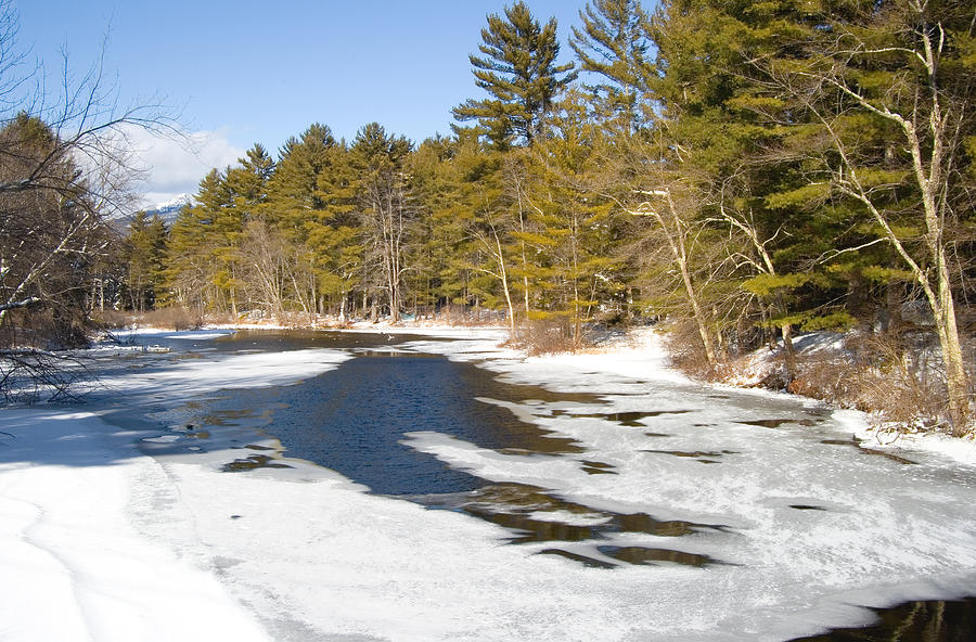 Stream in Winter Photograph by Larry Landolfi