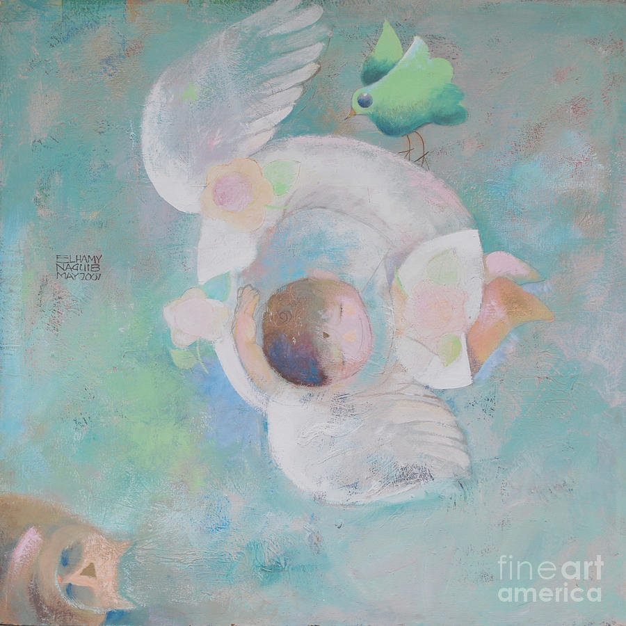 Street angel Painting by Elhamy Naguib Street angel Painting by Elhamy Naguib
