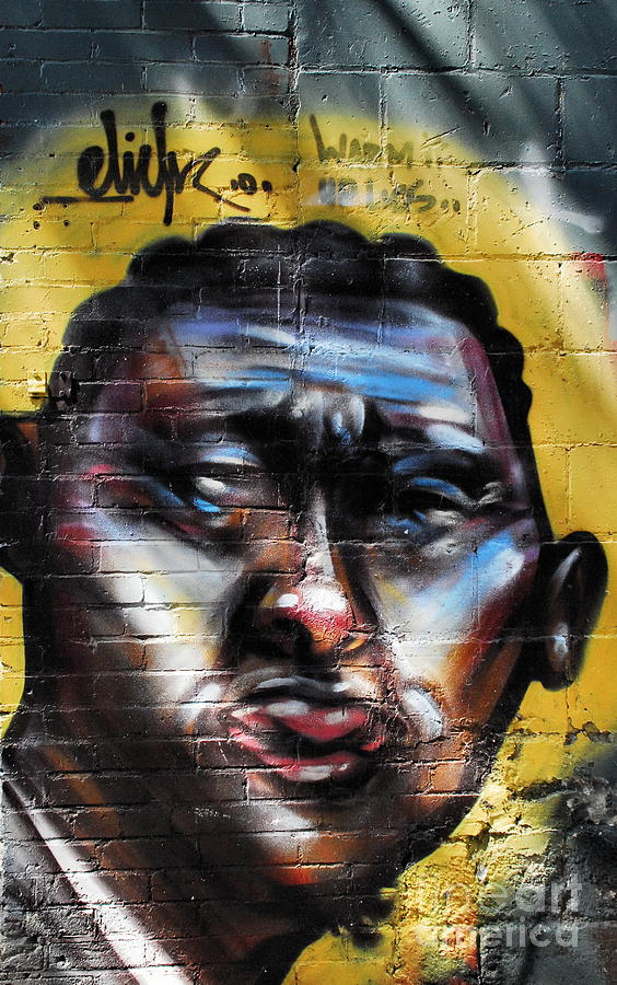 Street Art Portrait Photograph by Andrea Kollo Street Art Portrait Photograph by Andrea Kollo