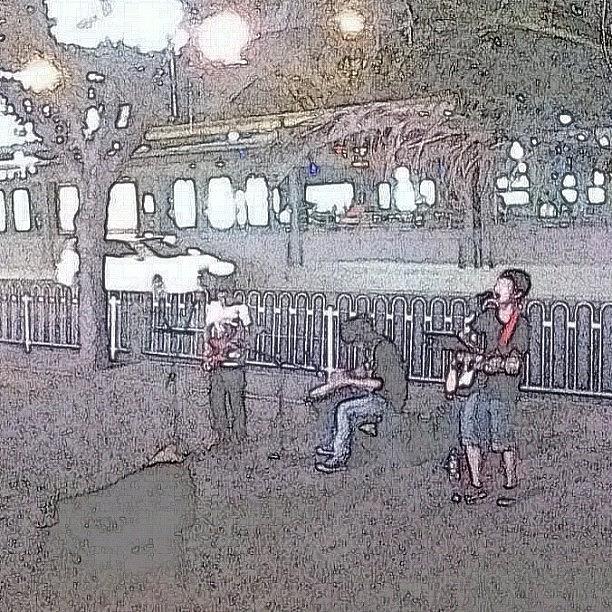 Sketch Photograph - Street Band~forget The Pro, They Are by Before Rain