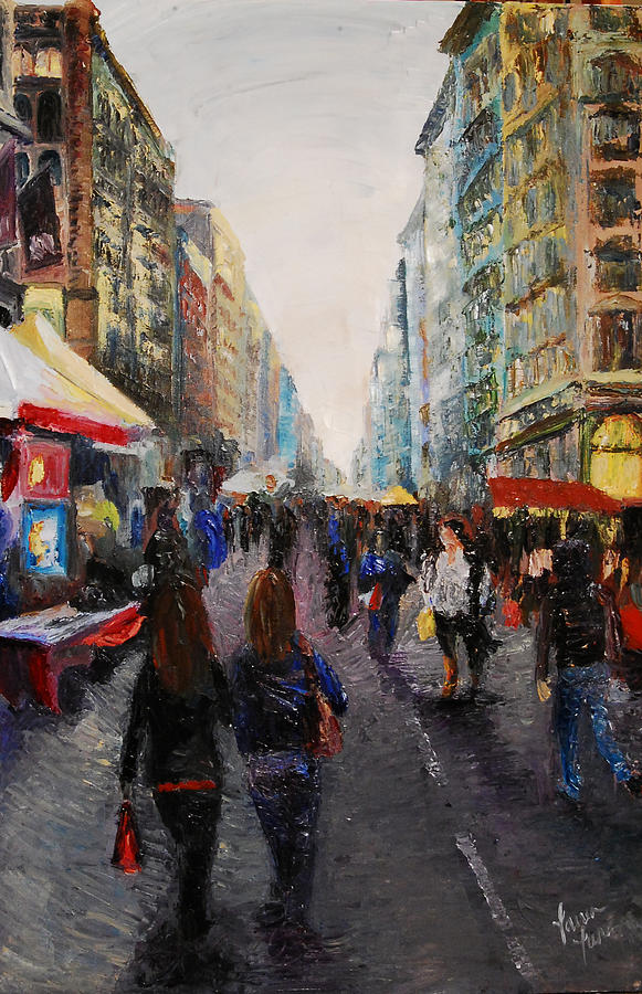 Street Bazaar Painting by Lauren Luna - Fine Art America