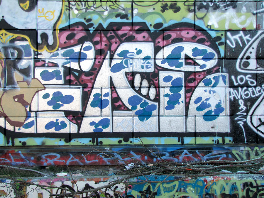Street Graffiti - Tubs II Photograph by Kathleen Grace