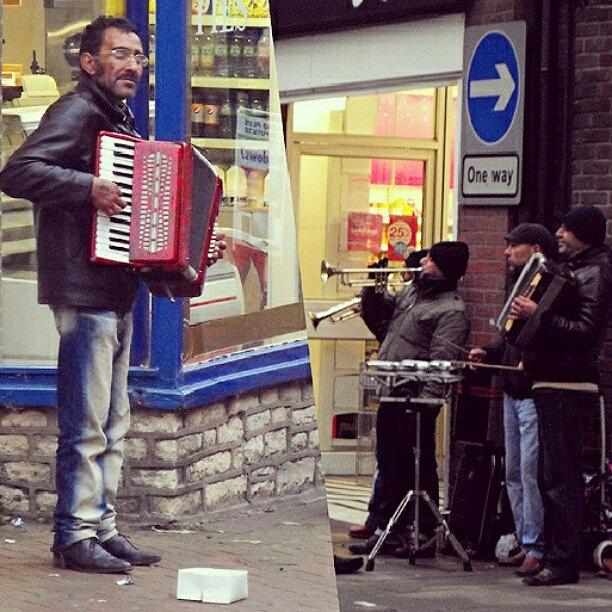 Music Photograph - #street #musicians In #oswestry #wales by Linandara Linandara