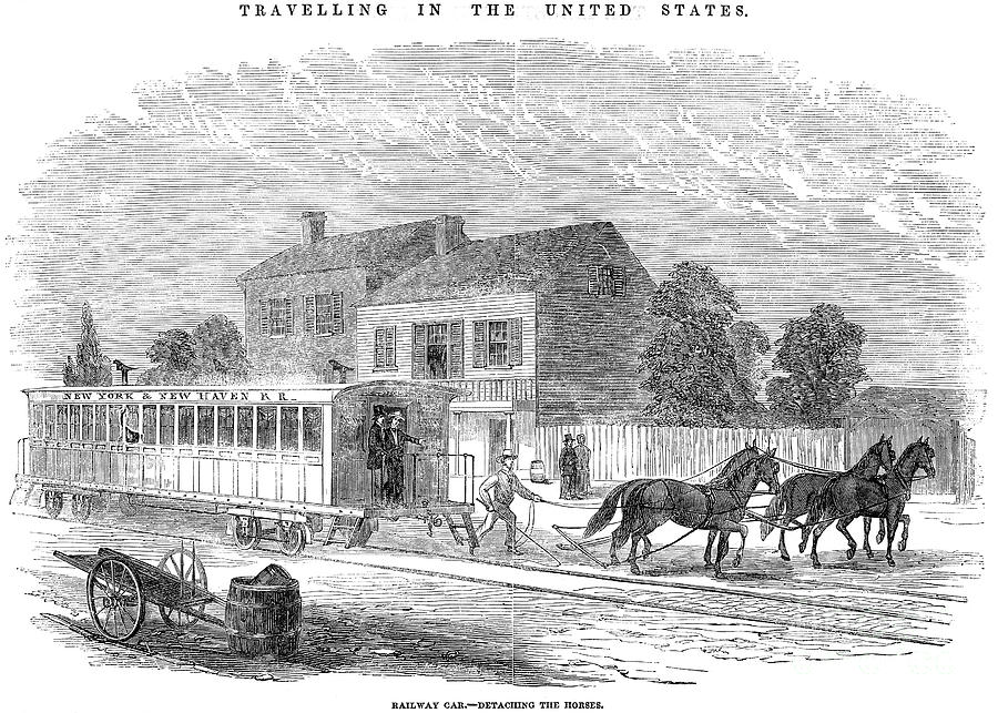 City Photograph - Street Railway, 1852 by Granger